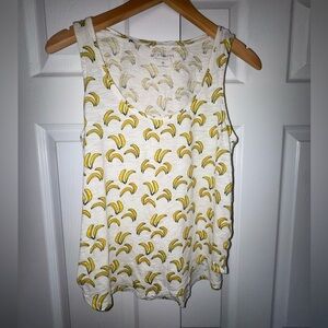 Lucky Brand Graphic Banana Tank – M – Casual Summer Top